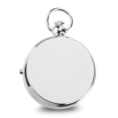 Charles Hubert Chrome-finish Brass Photo Insert Pocket Watch