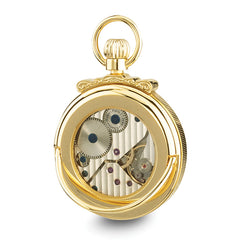 Charles Hubert Gold-finish Champagne Dial Open Face Pocket Watch