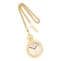Charles Hubert Gold-finish Champagne Dial Open Face Pocket Watch