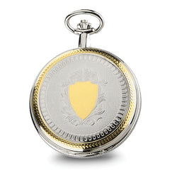 Charles Hubert Gold-finish Brass Two-tone Skeleton Dial Pocket Watch