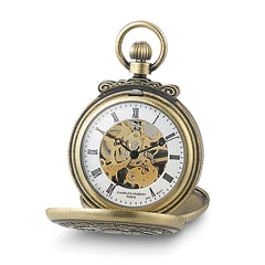 Charles Hubert Antique Gold-finish Skeleton Pocket Watch