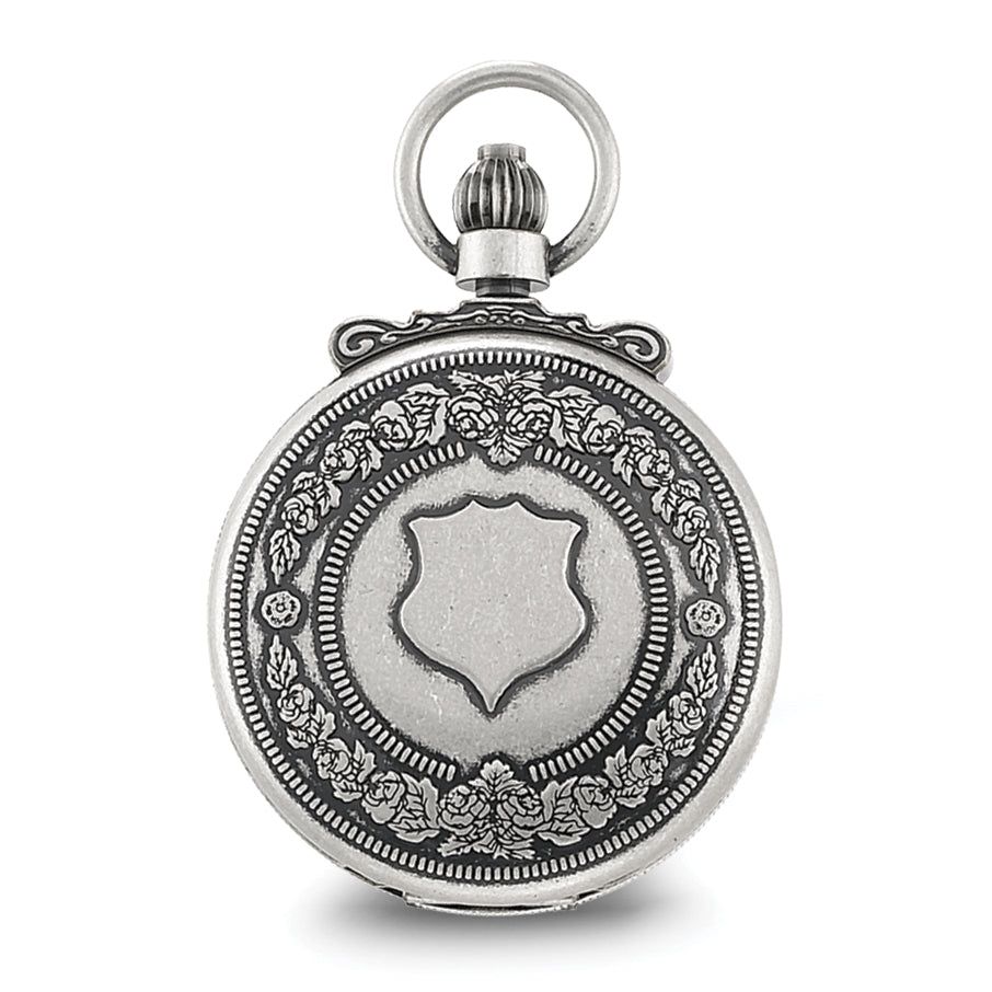 Charles Hubert Antique Chrome-finish Skeleton Pocket Watch