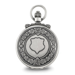 Charles Hubert Antique Chrome-finish Skeleton Pocket Watch