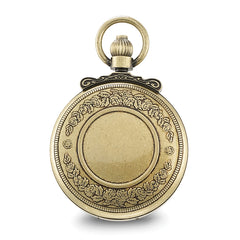 Charles Hubert Antique Gold-finish Steam Engine Pocket Watch