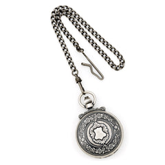 Charles Hubert Antique Chrome-finish Shield Pocket Watch