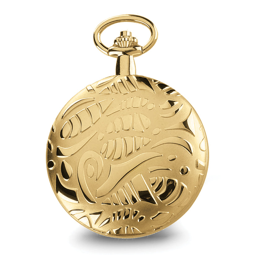 Charles Hubert Gold-finish Brass White Dial Pocket Watch