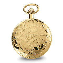 Charles Hubert Gold-finish Brass White Dial Pocket Watch