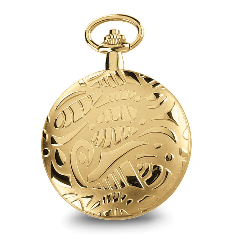 Charles Hubert Gold-finish Brass White Dial Pocket Watch