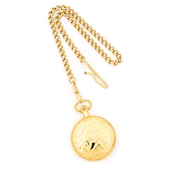 Charles Hubert Gold-finish Brass White Dial Pocket Watch