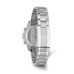 Mens Mountroyal Stainless Steel Black Dial Chrono Divers Watch