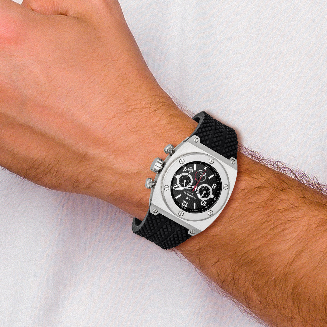 Mens Mountroyal Chronograph Polyurethane Band 43x47mm Watch