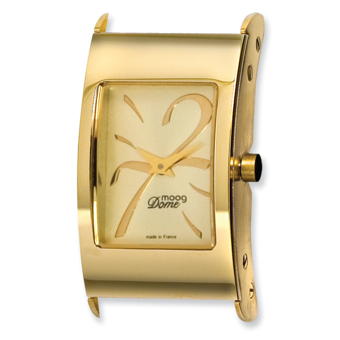 Moog Gld-tone Pol. Stnlss Stl/Gld Dial/Gld-tone 7-2 Mrkrs Watch Only