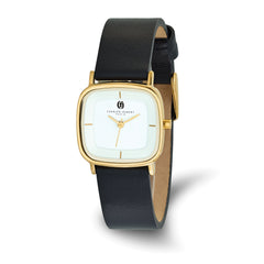 Charles Hubert IP-plated Stainless Steel White Dial Quartz Watch