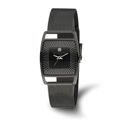 Charles Hubert Black IP-plated Stainless Steel Milanese Band Watch