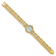 Charles Hubert Gold-finish MOP Dial with 4 Color Bezels Watch
