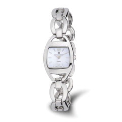 Charles Hubert Chrome-finish White Dial Quartz Watch