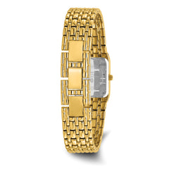 Charles Hubert Gold-finish White Dial Quartz Watch