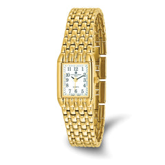 Charles Hubert Gold-finish White Dial Quartz Watch