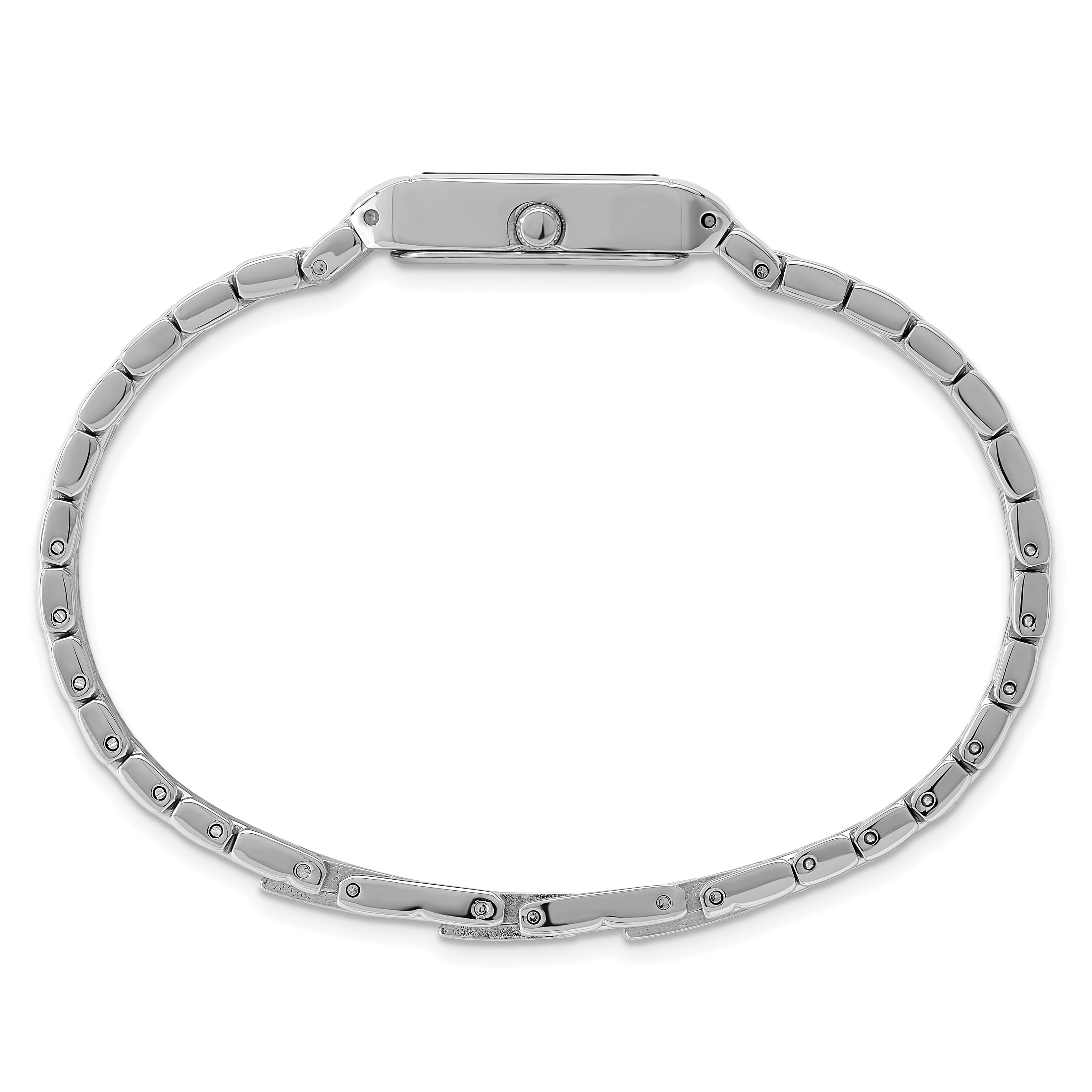 Charles Hubert Chrome-finish White Dial Quartz Watch