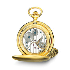 Charles Hubert IP-plated Stainless Steel White Dial Pocket Watch
