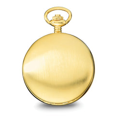 Charles Hubert IP-plated Stainless Steel White Dial Pocket Watch
