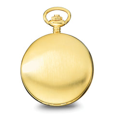 Charles Hubert IP-plated Stainless Steel White Dial Pocket Watch