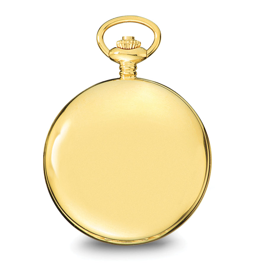 Charles Hubert IP-plated Stainless Steel White Dial Pocket Watch