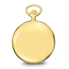 Charles Hubert IP-plated Stainless Steel Skeleton Dial Pocket Watch