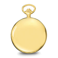 Charles Hubert IP-plated Stainless Steel Skeleton Dial Pocket Watch