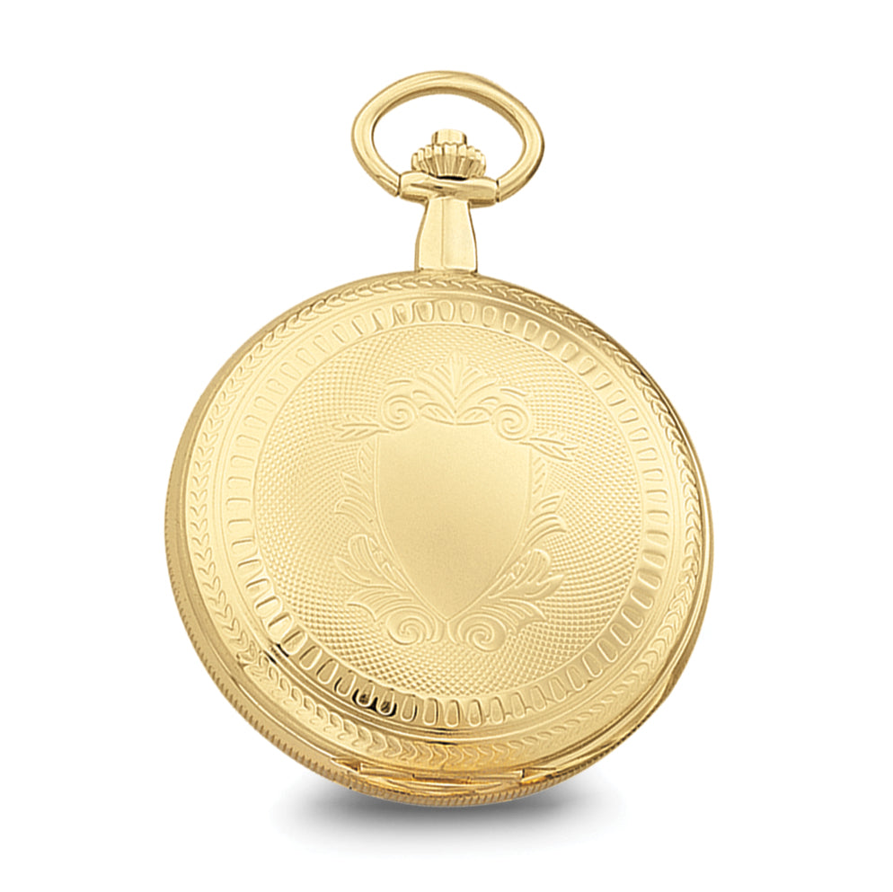Charles Hubert Gold-finish Skeleton Dial Pocket Watch