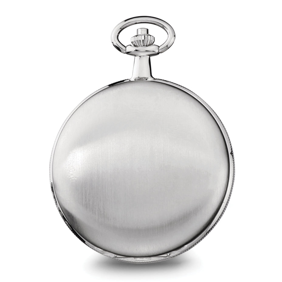 Charles Hubert Chrome-finish White Dial Pocket Watch