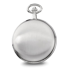 Charles Hubert Chrome-finish White Dial Pocket Watch