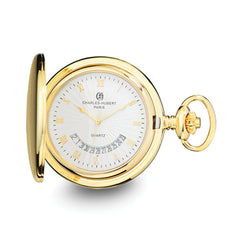 Charles Hubert Gold-finish White Dial Pocket Watch