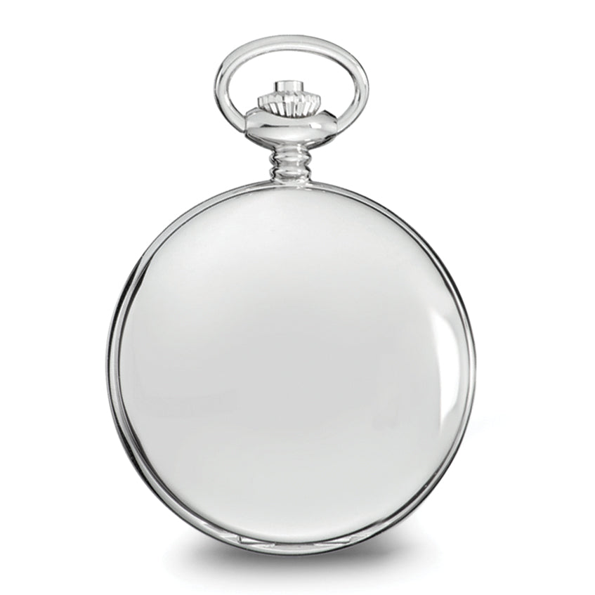 Charles Hubert Chrome-finish White Dial Pocket Watch