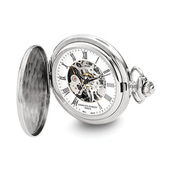 Charles Hubert Chrome-finish Shield Design Pocket Watch
