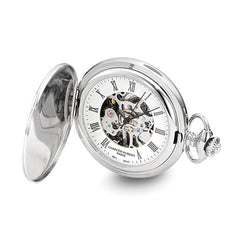Charles Hubert Chrome-finish Shield Design Pocket Watch