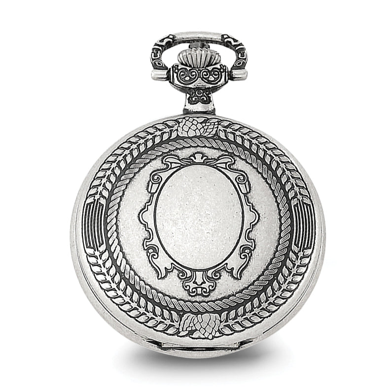 Charles Hubert Antiqued Oval Design Pocket Watch