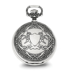 Charles Hubert Antiqued Unicorn Shield Pocket Watch