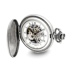 Charles Hubert Antiqued Unicorn Shield Pocket Watch