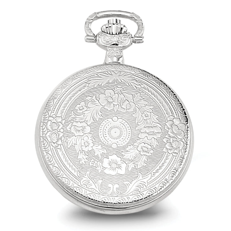 Charles Hubert Chrome-finish Unicorn Shield Pocket Watch