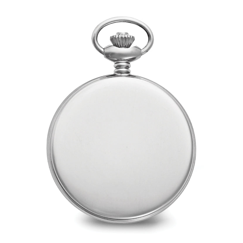 Charles Hubert Chrome-finish Oval Design Pocket Watch