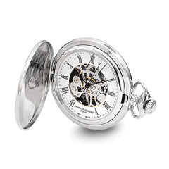 Charles Hubert Chrome-finish Oval Design Pocket Watch