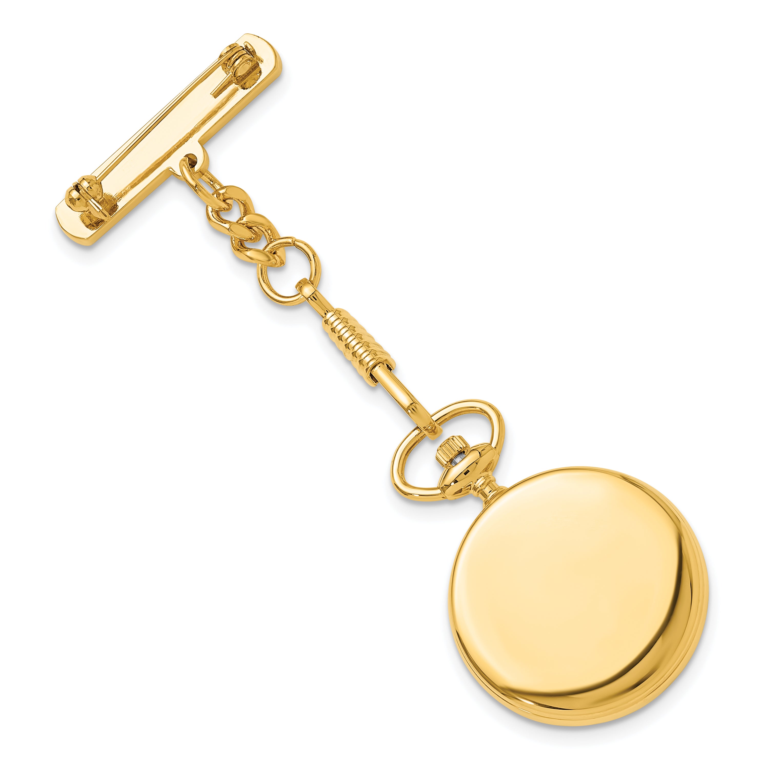 Charles Hubert Gold-finish White Dial Pin Nurse Watch