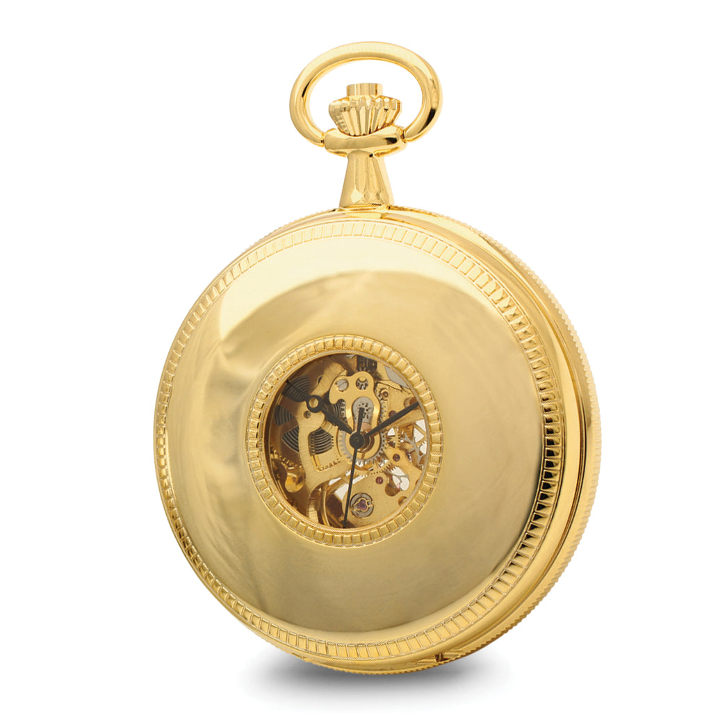 Charles Hubert Gold-finish White Dial Pocket Watch