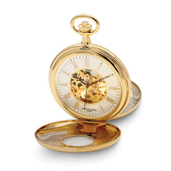 Charles Hubert Gold-finish White Dial Pocket Watch