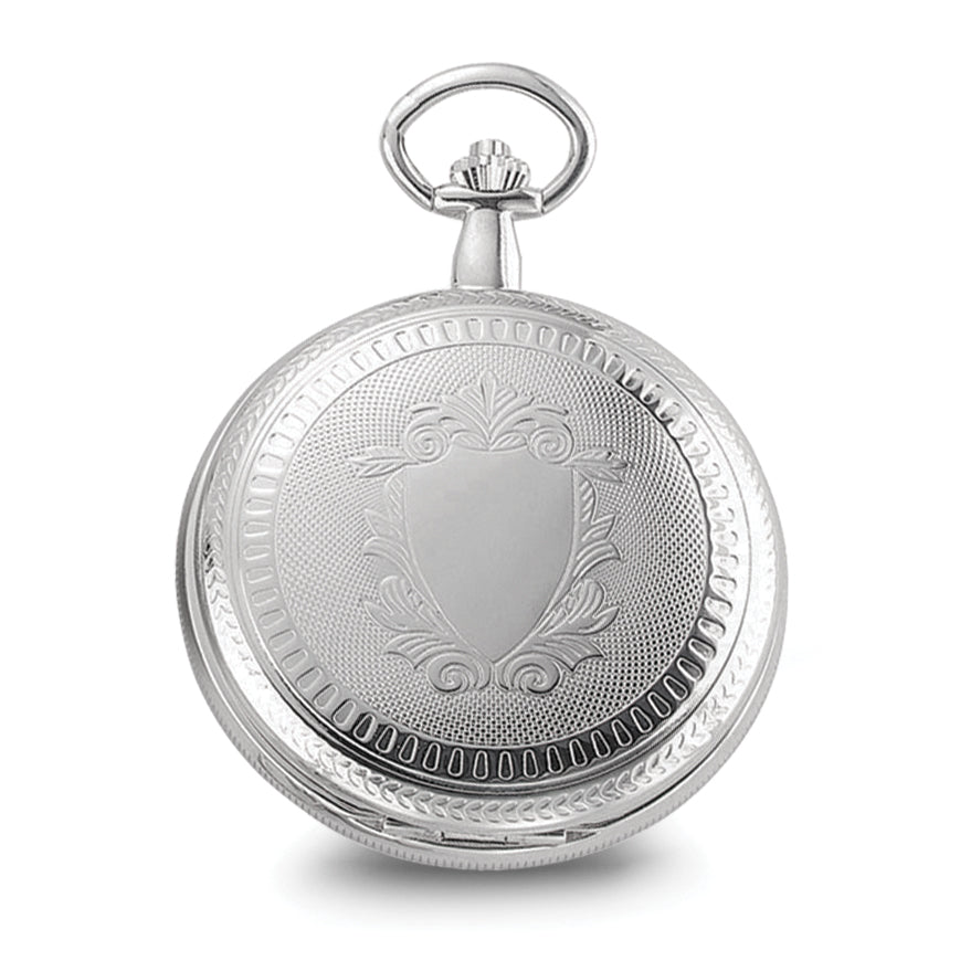 Charles Hubert Chrome-finish White Dial Pocket Watch