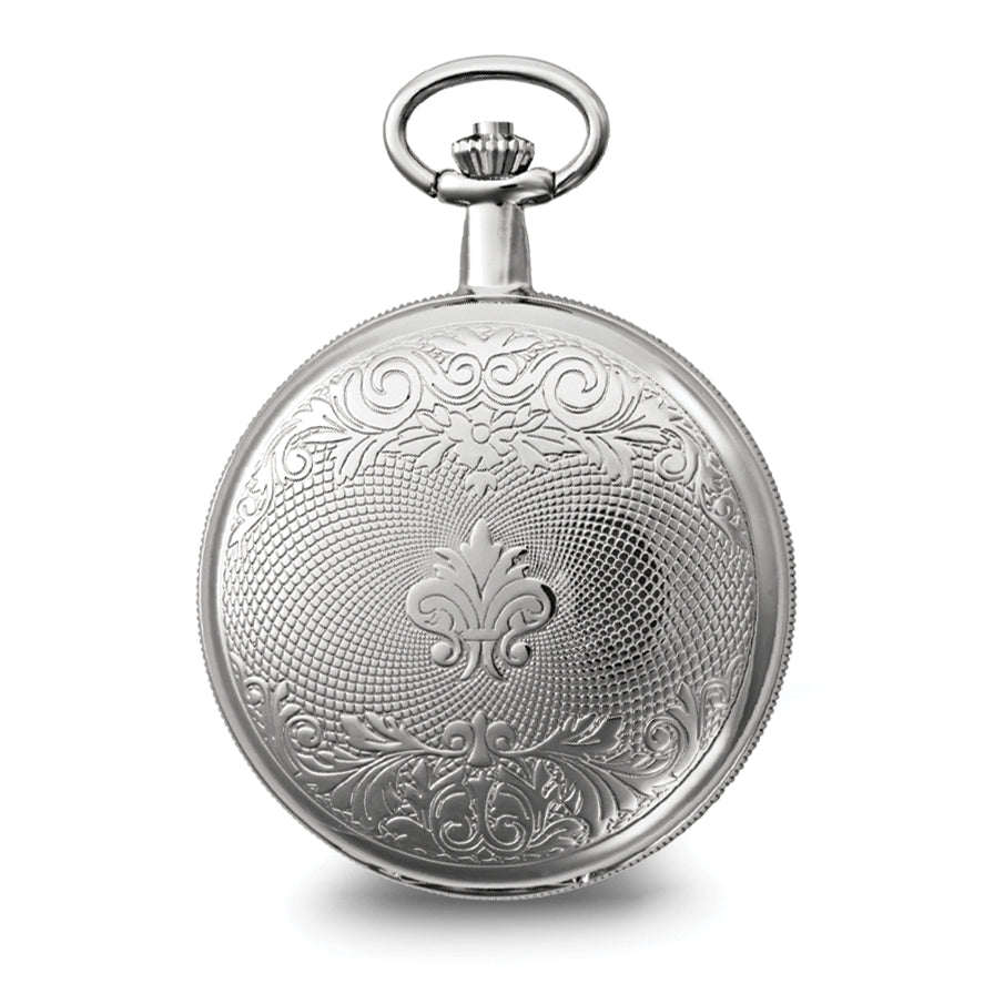 Charles Hubert Chrome-finish White Dial Pocket Watch