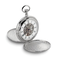 Charles Hubert Chrome-finish White Dial Pocket Watch