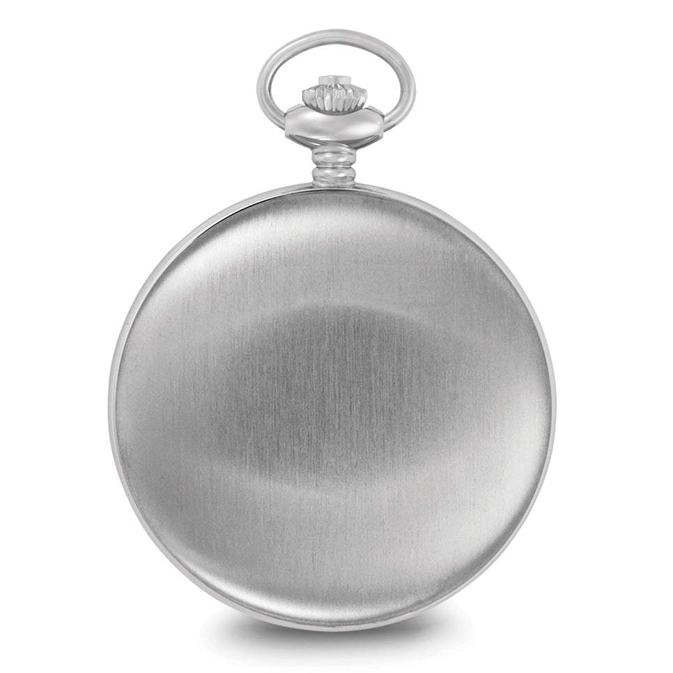 Charles Hubert Stainless Steel Double Cover Tritium Mechanical Pocket Watch
