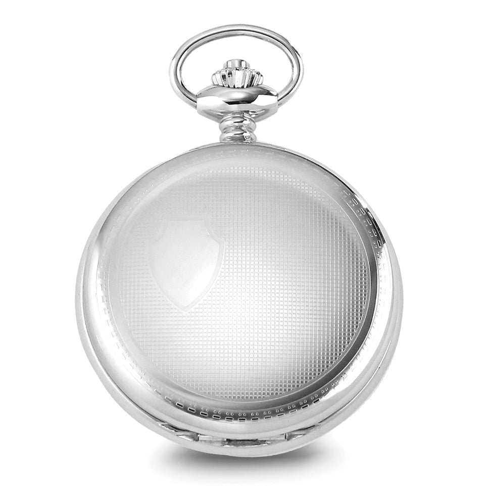 Charles Hubert Stainless Steel Hunter Case Tritium Mechanical Pocket Watch
